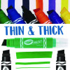 Xl Poster Markers, Thin/Thick Chisel Tip, Assorted Classic Colors, 4/Pack