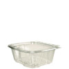 Clearpac Safeseal Rpet Tamper-Resistant/Evident Containers, Embossed Bottom, 32 Oz, 6.37 x 7.15 x 2.58, Clear, 200/Carton