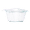Clearpac Safeseal Tamper-Resistant, Tamper-Evident Containers, 3.72 x 4.2 x 1.97, Clear, Plastic, 400/Carton