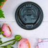 Optima Reclosable Lids For Hot Paper Cups, Fits 12 Oz To 24 Oz Hot Cups, Plastic, Black, 1,200/Carton