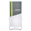 Docuholder For Countertop/Wall-Mount, Leaflet Size, 4.37w X 3.25d X 3.87h, Clear