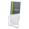Docuholder For Countertop/Wall-Mount, Leaflet Size, 4.37w X 3.25d X 3.87h, Clear