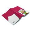 Smoko Tayto Lucky Cat Layflat Notebook, 1-Subject, Medium/College Rule, Red/White/Brown Cover, (72) 8 x 5 Sheets
