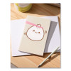 Smoko Lil B Dumpling Layflat Notebook, 1-Subject, Medium/College Rule, Tan/White/Pink Cover, (72) 8 x 5 Sheets