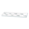 Easymop Microfiber Dust Mop Pads, 16 x 5.3, White, 50/Pack