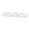 Easymop Microfiber Dust Mop Pads, 16 x 5.3, White, 50/Pack