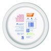 Deep Dish Paper Plate, 9.56" Dia, Blue/Yellow, 18/Pack