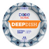 Deep Dish Paper Plate, 9.56" Dia, Blue/Yellow, 18/Pack