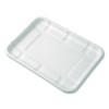 Meat And Produce Food Trays, 8.5 x 6.2 x 0.5, White, Sugarcane Fiber, 400/Carton