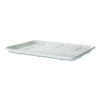 Meat And Produce Food Trays, 10.52 x 8.5 x 0.5, White, Sugarcane Fiber, 300/Carton