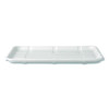 Meat And Produce Food Trays, 10.52 x 8.5 x 0.5, White, Sugarcane Fiber, 300/Carton