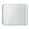 Meat And Produce Food Trays, 10.52 x 8.5 x 0.5, White, Sugarcane Fiber, 300/Carton
