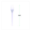 Plantware Cpla Cutlery, Fork, White, 1,000/Carton