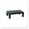 Adjustable Rectangular Monitor Stand, 14.5" x 10.5" x 2.5" To 5.25", Black, Supports 50 Lb, 2/Pack