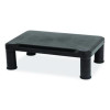 Adjustable Rectangular Monitor Stand, 14.5" x 10.5" x 2.5" To 5.25", Black, Supports 50 Lb, 2/Pack