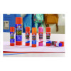 Glitter Glue Sticks, Applies Assorted Colors, 0.21 Oz, Dries Clear Glitter, 12/Pack
