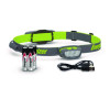 Pro Series Multi-Color Hybrid Headlamp, Rechargeable Lithium Ion Battery/4 Aaa Batteries (Included), Gray/Green