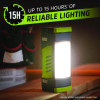 Pro Series Work Light, Rechargeable Lithium Ion Battery/3 Aa Batteries (Included), Gray/Green