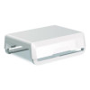 Breyta Monitor Stand, 13.94" x 11.97" x 3.23" To 5.9", White, Supports 33 Lb