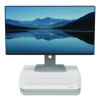 Breyta Monitor Stand, 13.94" x 11.97" x 3.23" To 5.9", White, Supports 33 Lb