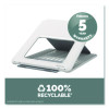 Breyta Laptop Stand, 9.25" x 10.55" x 0.55" To 8", White, Supports Up To 8.8 Lbs