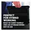 Breyta Monitor Stand, 13.94" x 11.97" x 3.25" To 6", Black, Supports 33 Lbs