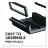 Breyta Monitor Stand, 13.94" x 11.97" x 3.25" To 6", Black, Supports 33 Lbs