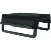 Breyta Monitor Stand, 13.94" x 11.97" x 3.25" To 6", Black, Supports 33 Lbs