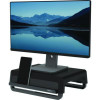 Breyta Monitor Stand, 13.94" x 11.97" x 3.25" To 6", Black, Supports 33 Lbs