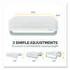 Breyta Monitor Stand, 13.94" x 11.97" x 3.25" To 6", White, Supports 33 Lbs
