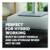 Breyta Monitor Stand, 13.94" x 11.97" x 3.25" To 6", White, Supports 33 Lbs