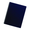 Futura Oversized Pre-Punched Presentation Covers, Plastic, Round Corners, 11.25 x 8.75, Navy, 25/Pack