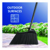 Outdoor Powercorner Angle Broom, 48" Handle, Black/Gray