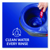 Ezwring Rinseclean Spin Mop System, Blue/White Microfiber Head, Up To 51" Adjustable Red/Gray Plastic Handle