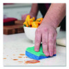 Scrunge Non-Scratch Scrub Sponge, 2.63 x 4.25, 1" Thick, Green/Blue, 2/Pack, 8 Packs/Carton