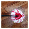 Ezwring Deep Clean Refill, Microfiber, Custom Size For Ez Wring Mop System, Red/White