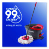 Ezwring Deep Clean Refill, Microfiber, Custom Size For Ez Wring Mop System, Red/White