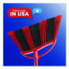 One Sweep Lg Broom With Dustpan, 57" Length, Red/Black/Gray