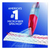 Promist Max Spray Mop, Red/White/Gray Microfiber Head, 48" Red/Black/Gray Plastic Handle