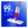 Promist Max Refill, Microfiber, Custom Size For Promist Mop System, Red/White/Gray, 4/Carton