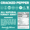 Turkey Jerky, Cracked Pepper Turkey, 1 Oz Bag, 12 Bags/Carton