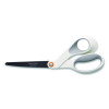 Premier Softgrip Nonstick Scissors, 9.75" Long, 8" Cut Length, Offset White Handle