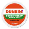 K-Cups, Dunkin' Decaf, 0.37 Oz, 22/Box, 4 Boxes/Carton