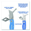 Folding Lock Back Utility Knife Set, 1 Standard, 1 Mini, Blue