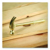 5-In-1 Carpenter's Hammer, Tool-Storage Nesting Handle With Four Screwdrivers, 8 Oz Steel Curved Claw Head, 6.5" Gold Handle