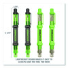 6-Way Pen-Style Screw/Nut Driver, Phillips/Slotted Bits, Metric Sockets, 5.38" Long, Black/Green, Green/Clear, 4/Pack