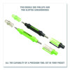 6-Way Pen-Style Screw/Nut Driver, Phillips/Slotted Bits, Metric Sockets, 5.38" Long, Black/Green, Green/Clear, 4/Pack