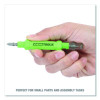 6-Way Pen-Style Screw/Nut Driver, Phillips/Slotted Bits, Metric Sockets, 5.38" Long, Black/Green, Green/Clear, 4/Pack