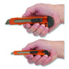 Snap-Off Utility Knife Set, 9 Mm Knife, 18 Mm Knife, Orange/Black