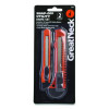Snap-Off Utility Knife Set, 9 Mm Knife, 18 Mm Knife, Orange/Black